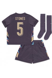 Engeland John Stones #5 Babytruitje Uit tenue Kind EK 2024 Korte Mouw (+ Korte broeken)